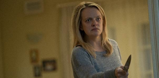 Ständig bewaffnet und auf der Hut -Elisabeth Moss als Cecilia
