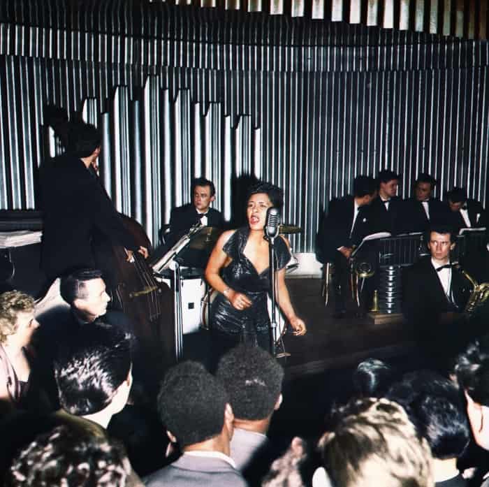 Billie Holiday auf der Bühne