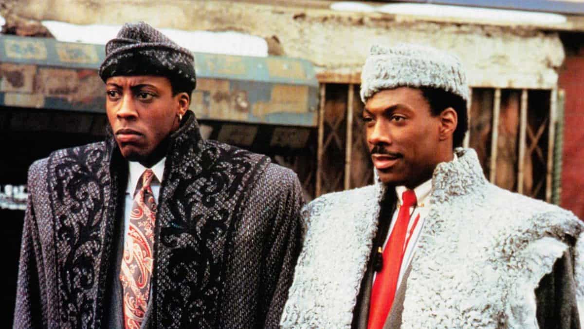 Akeem ( Eddie Murphy re. ) und ( Arsenio Hall li. ) als Semmi in "Der Prinz aus Zamunda" ©Paramount Pictures