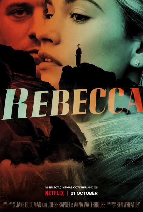 Poster Art Work zum Remake von Hitchcooks Rebecca, der bei Netflix starten wird.