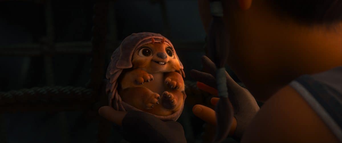 Tuk Tuk ist halb Pillenwanze und halb Mops und ist Rayas bester Freund, seit sie ihn in der Hand halten konnte.