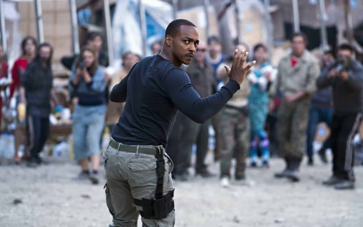 OUTSIDE THE WIRE, ​Anthony Mackie ​als ​Leo, in OUTSIDE THE WIRE. 
©. ​Jonathan Prime​/NETFLIX ​© ​2020