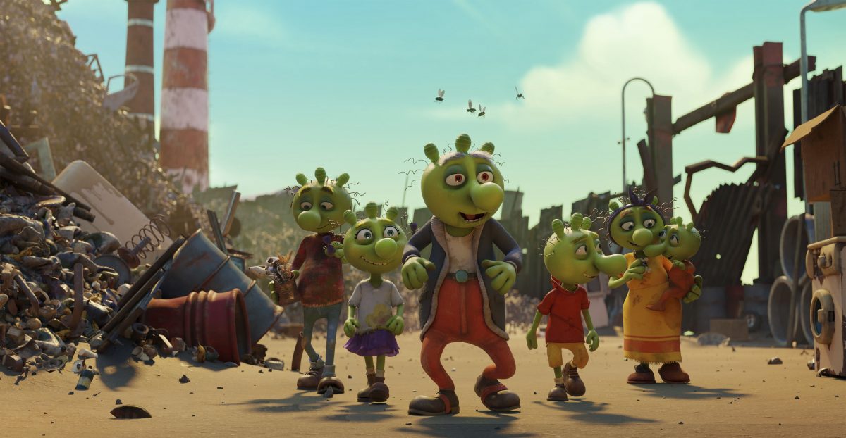 Den Olchis gefällt die Müllkippe in Schmuddelfing