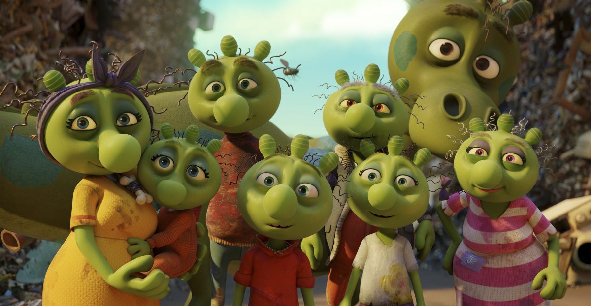 Familienbild mit Drache