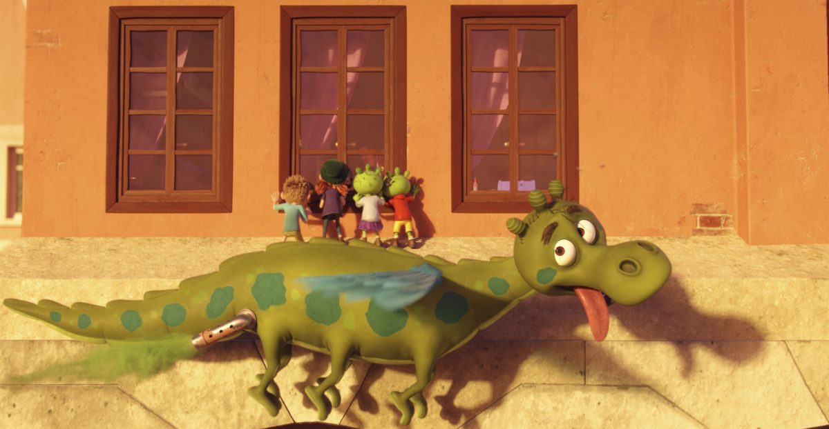 Dank Feuerstuhl können die Kinder die Versammlung verfolgen.