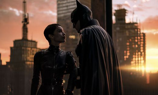 Szene aus The Batman mit Catwoman und Batman