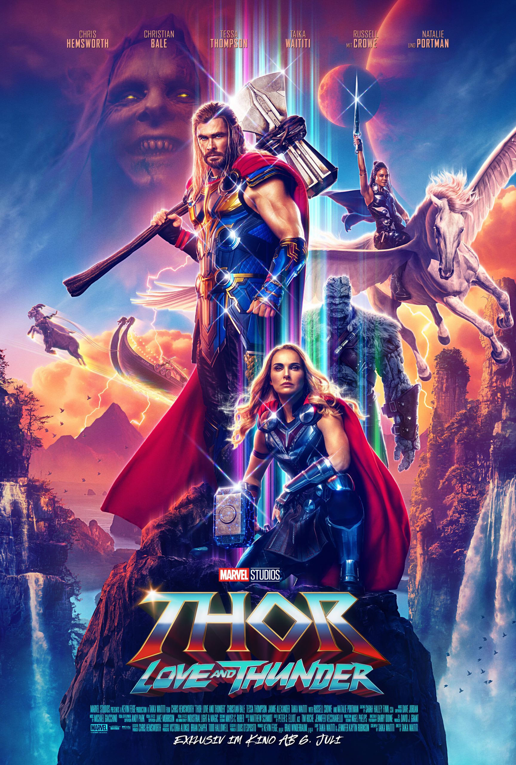 Thor: Love and Thunder ist wie ein herrlich - verrücktes und rasantes Gitarrensolo