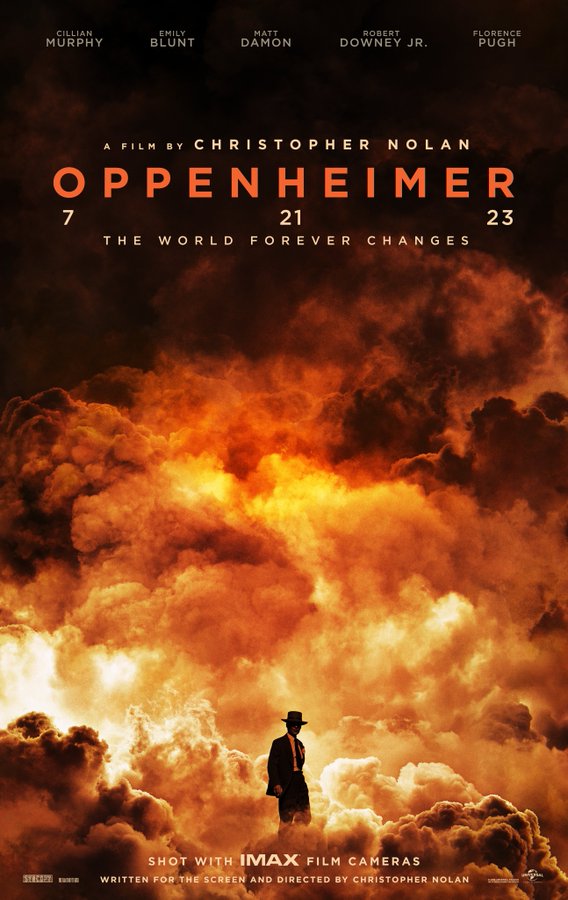 Erstes Poster zum kommenden Christopher Nolan Film "Oppenheimer"