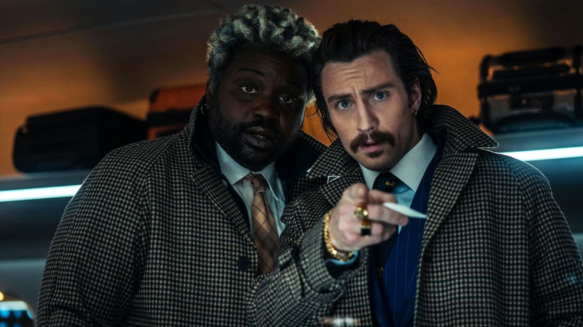 (L-R) Lemon und Tangarine (Brian Tyree Henry und Aaron Taylor-Johnson) in Bulle Train