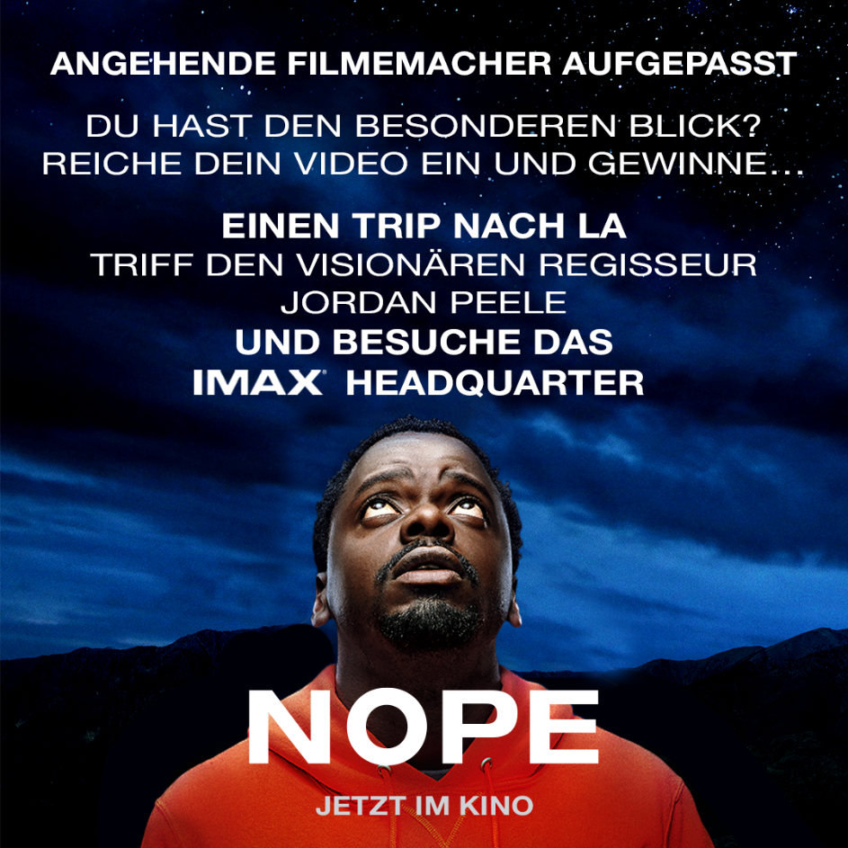 NOPE - Universal und IMAX schreiben Kreativwettbewerb für ein Treffen mit Jordan Peele aus!