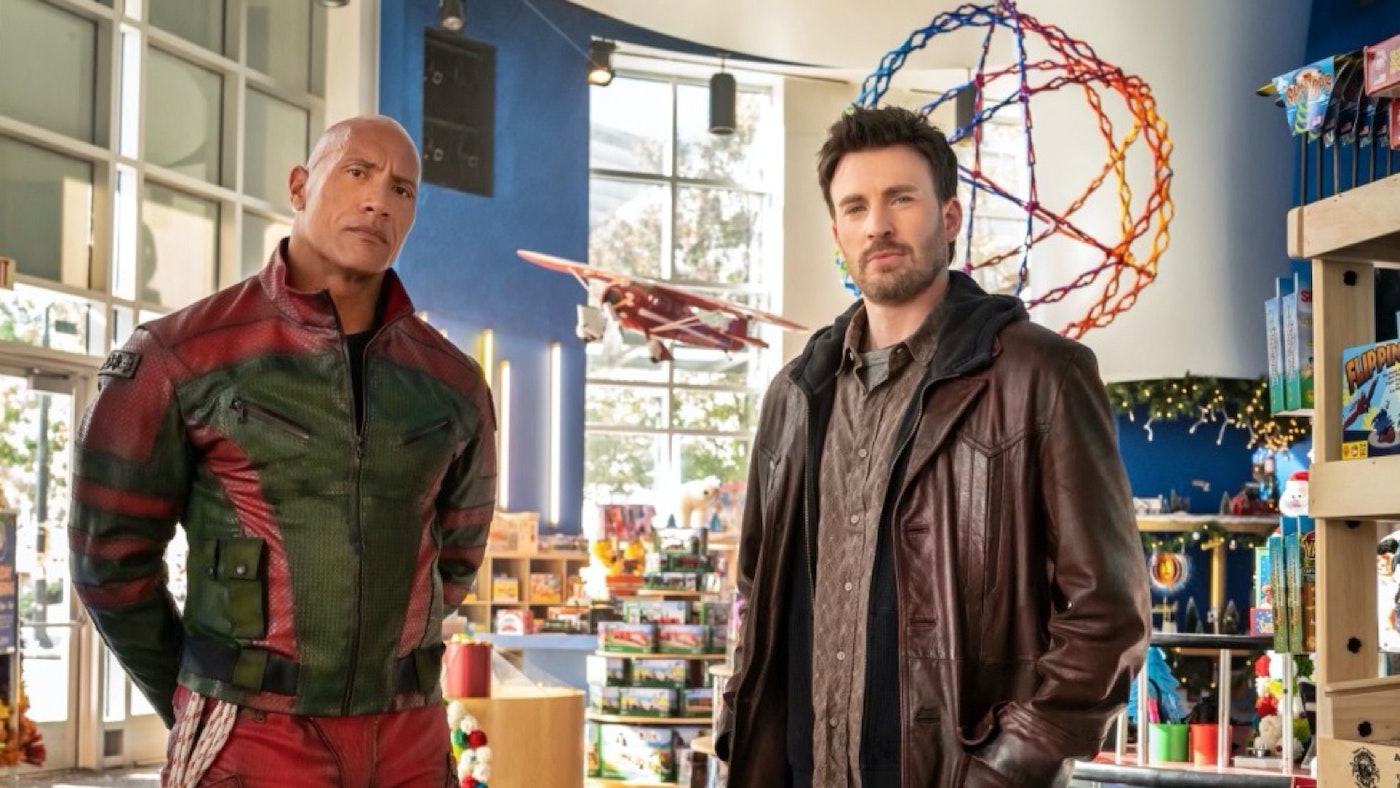 Erster Blick auf Dwayne Johnson und Chris Evans im neuen Weihnachts-Actionfilm