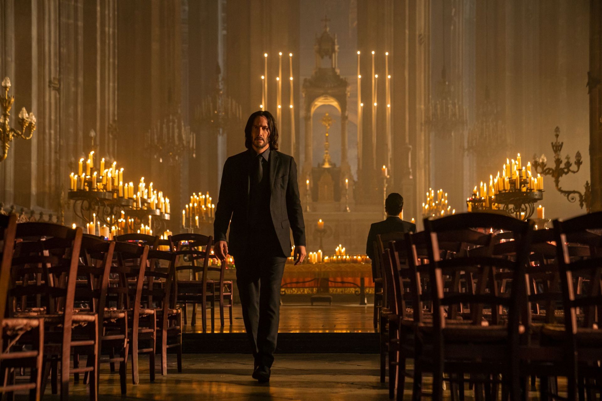 Keanu Reeves als John Wick und Donnie Yen als Caine in John Wick 4