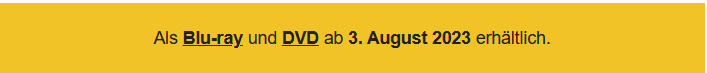 Blu-ray und DVD Schriftzug Erscheinigungstermin