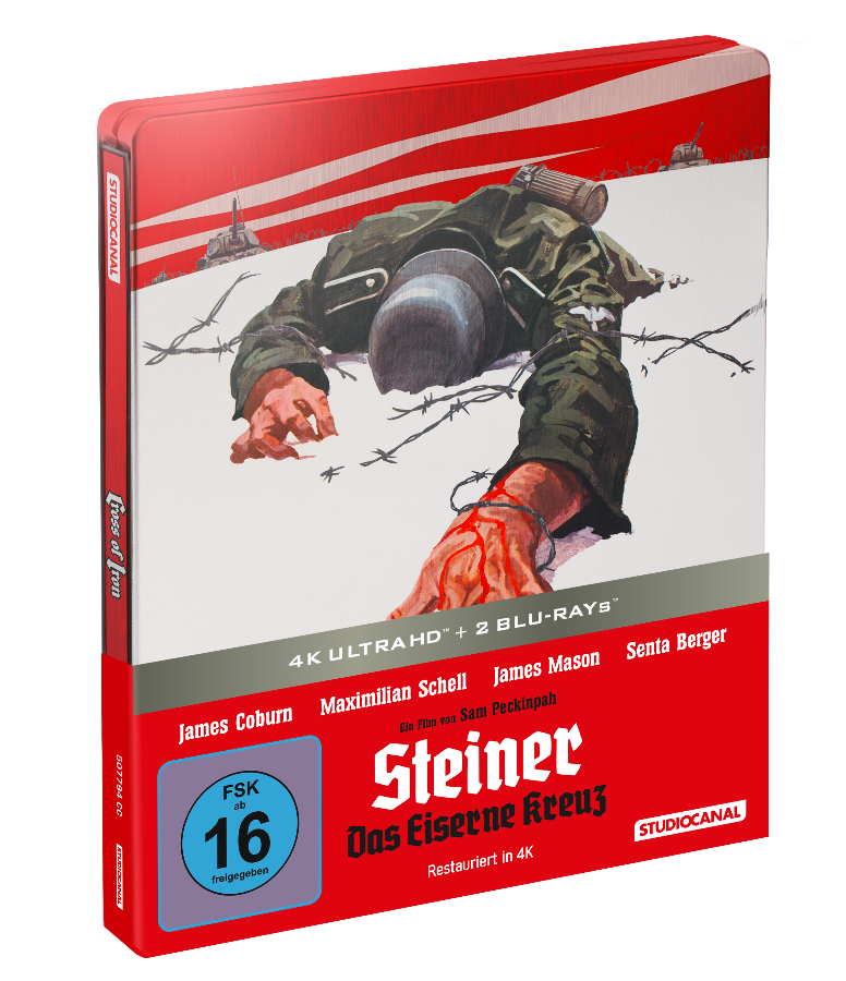 4k UHD Steelbook Edition Cover STEINER DAS EISERNE KREUZ