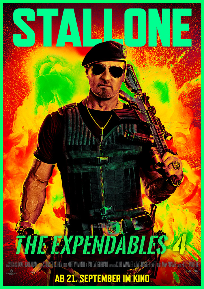 Barney Ross ( Sylvester Stallone) Character Poste