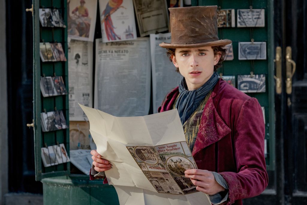TIMOTHÉE CHALAMET als Willy Wonka
