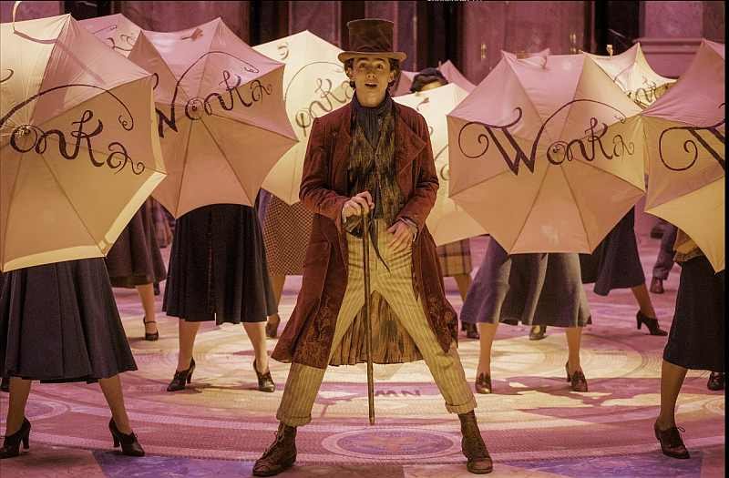 Timothée Chalamet als Willy Wonka