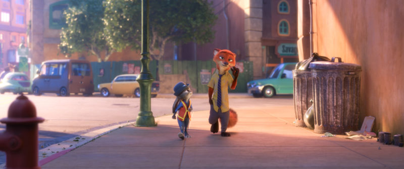 Der redselige Trickbetrüger Nick Wilde ist nicht wirklich daran interessiert, der jungen Polizistin Judy Hopps bei ihrem ersten Fall zu helfen