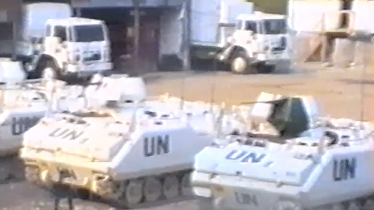 UN-Hauptquartier in Srebrenica