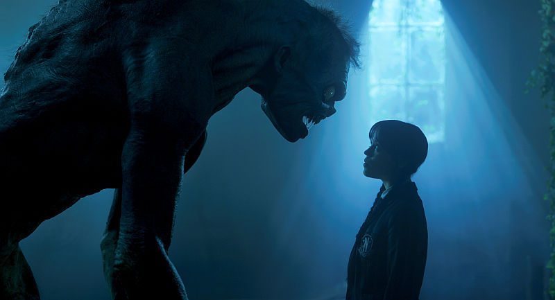 Jenna Ortega als Wednesday Addams in Episode 5 Wednesday Staffel 2 Teil 2.